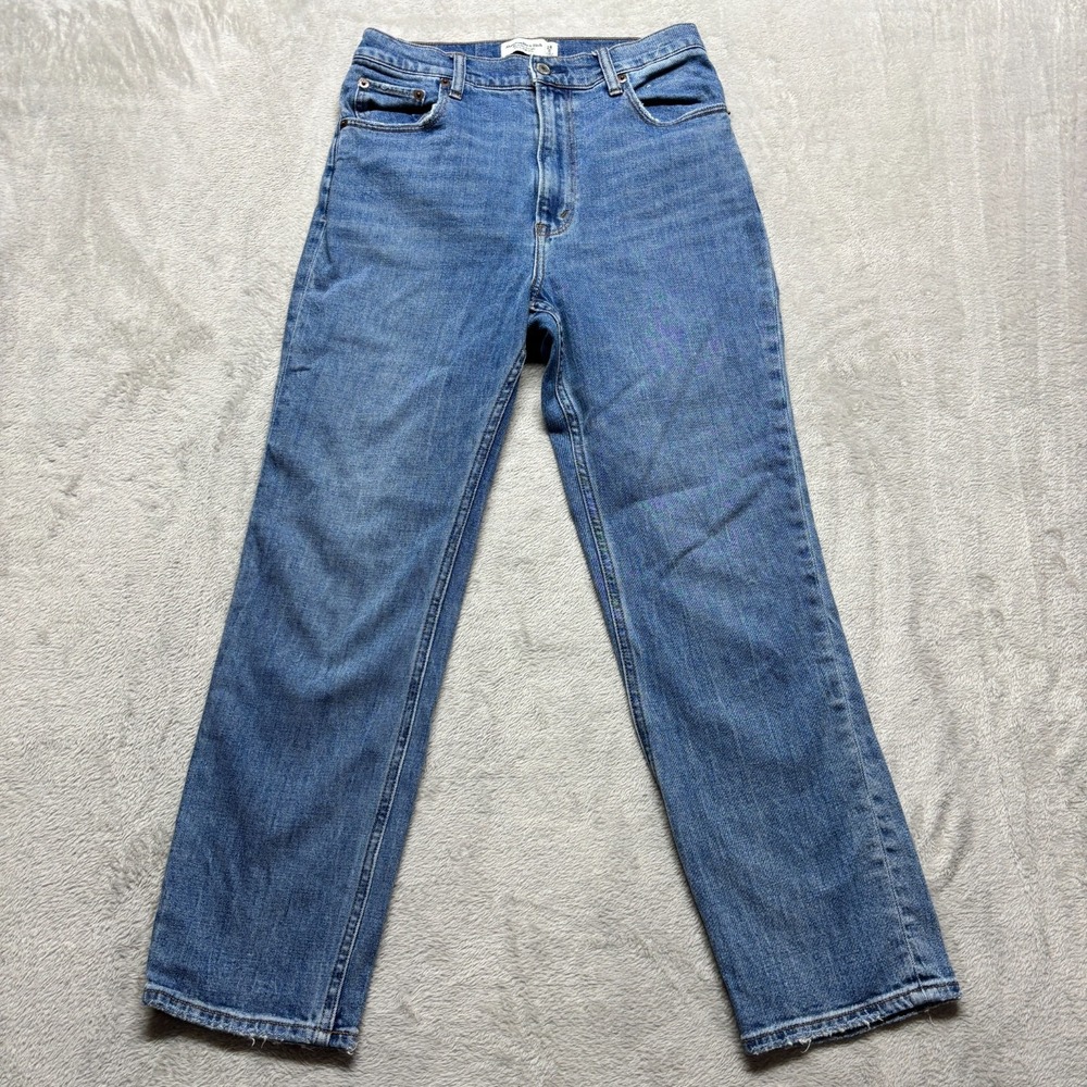 American Eagle Ankle Straight Ultra High Rise Jeans Womens 6 26x26‎ Denim Light